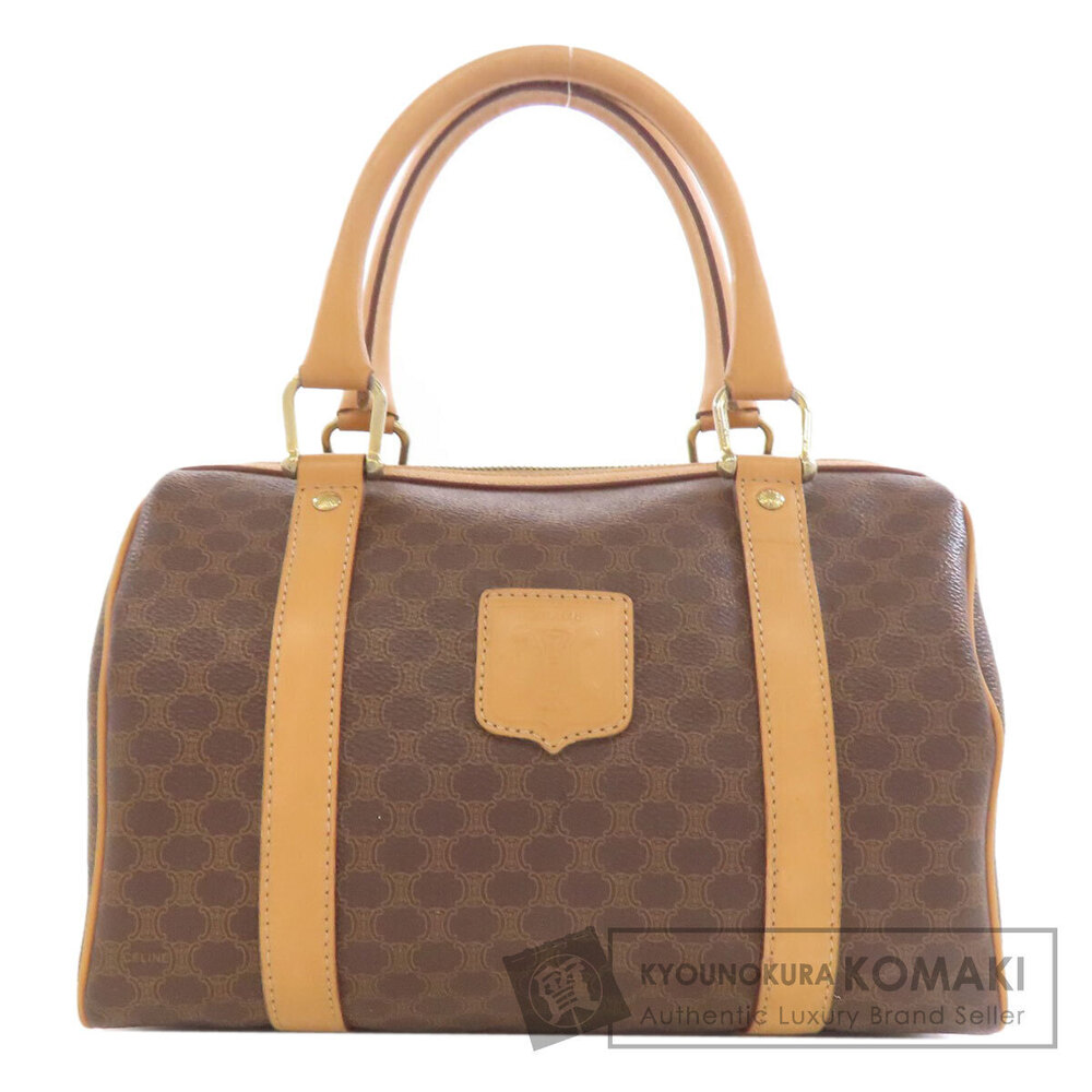 Celine Macadam Boston Leather Brown handbag